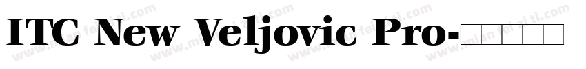 ITC New Veljovic Pro字体转换